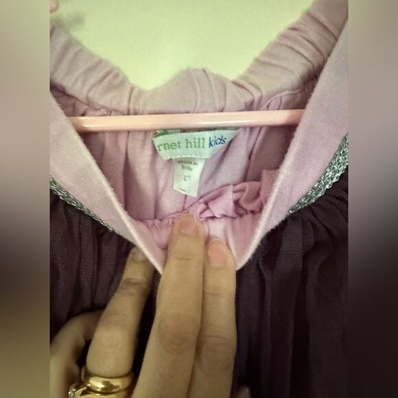 Garnet Hill Kids  Girl Large  Purple Lilla Ombre Tie-Dye Tulle Tutu Skirt - Picture 2 of 6